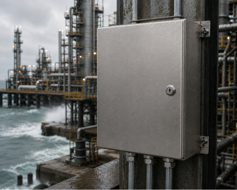 Wall Mount Metal Enclosures: Space-Saving Designs for Industrial Control and Power 316 stainless steel nema 4x wall mount enclosure for outdoor use