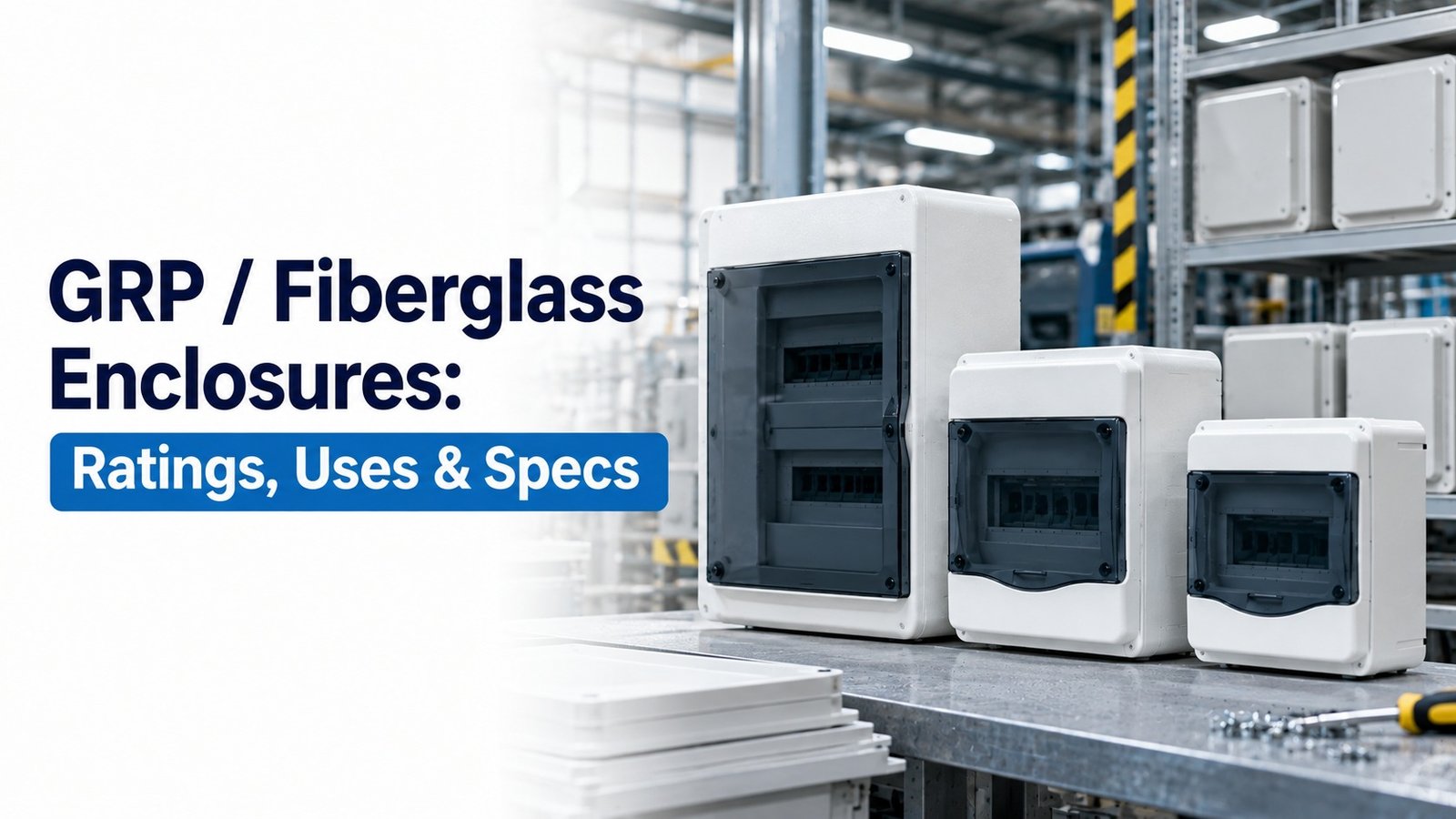 grp fiberglass electrical enclosure mounted outdoors