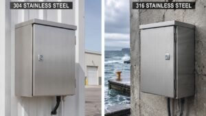 304 vs 316 stainless steel wallmount enclosure comparison
